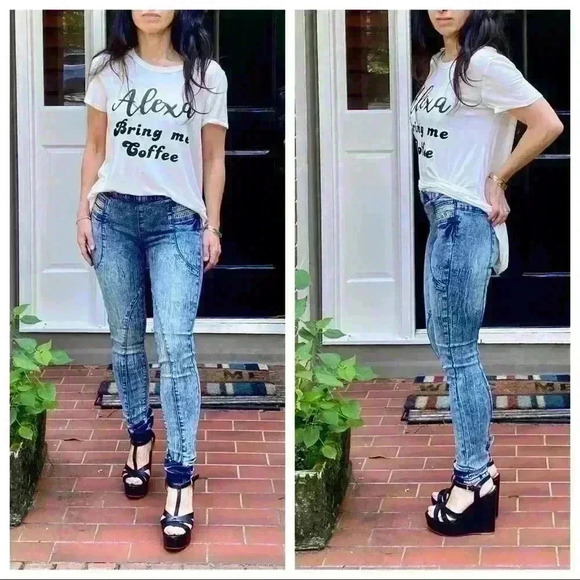 ACD WASH ROCK & ROLL CHIC SKINNY JEANS W/DETAIL - Picture 7 of 7